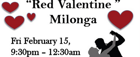 Red Valentine Milonga – Fri Feb 15