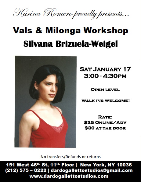 Silvana january workshop